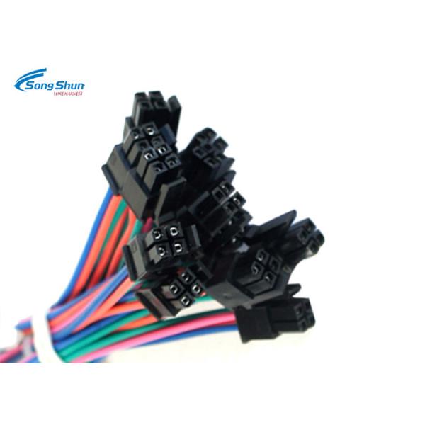 Motocycle Auto Electric Wiring , 3.0mm Pitch Connector Automotive Electrical Harness
