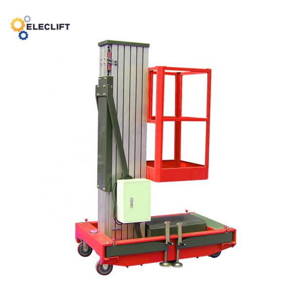 500kg Aluminum Lift Platform 4m-16m Height Manual / Remote Control Indoor / Outdoor Usage Safety Limit Switch