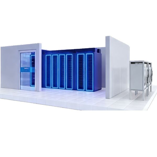 Fully Enclosed Containerized Modular Prefabricated Data Center With In Row Cooling System