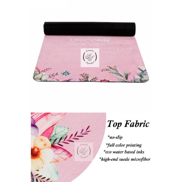 Color Printed Suede Yoga Mat, Gymnastics Mats, Microfiber mats for Hot Yoga Pilate, Suede mat manufacturer