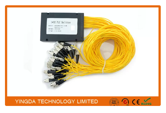 70/30 Unbalanced Fiber Optic PLC Splitter Single Mode SC APC G657A1 1x9 PLC Splitter