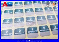 Autocolantes de código de segurança personalizados para farmácia quadrado 2cm anti-falso