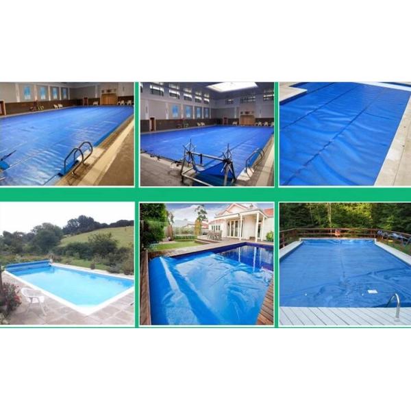 Пылестойкий PE пузырь солнечный пленка бассейн одеяло 4M * 9.50M анти - УФ 18 месяцев