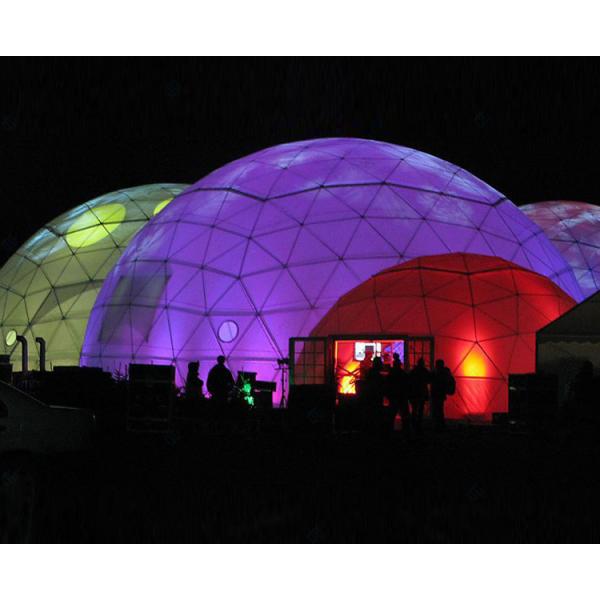 Big Transparent Sphere Wedding Party Tent , White / Red / Yellow Event Dome Tent