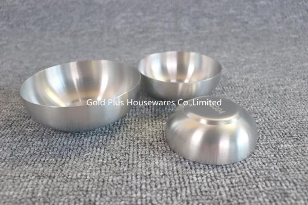 Promotional catering small sauce dish modern hotel tableware luxuary stainless steel salad bowl set
