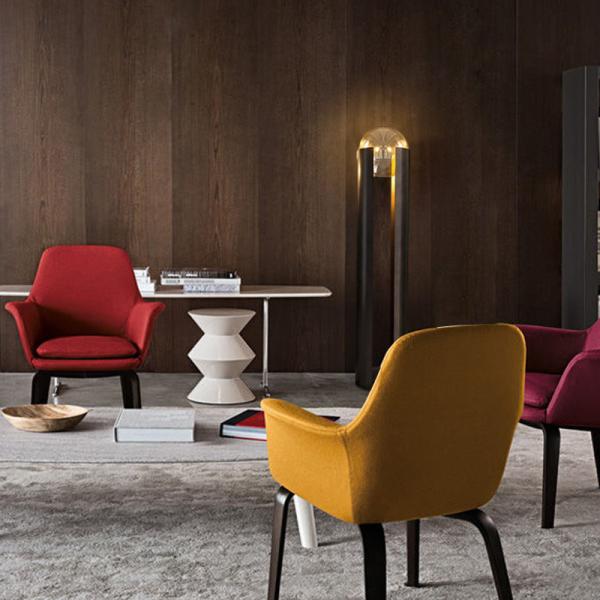 Nordic minimalist living room LED floor lamp postmodern hotel clubhouse cafe light（WH-MFL-32)