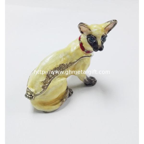 dog alloy jewelry box decorative metal keepsake box fashion trinket box home decorative