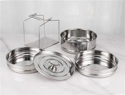 20cm 3 Layer Stainless Steel Steamer Basket Dumpling Vegetable Steamer Pot