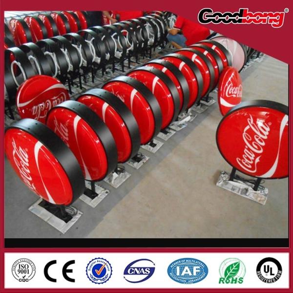 Customized fashion design Bulk Wholesaler Round shop store light box