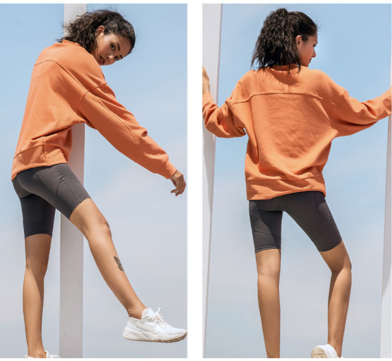 Hoodies фуфайки пуловера равнины шеи экипажа слишком большие твердые длинные