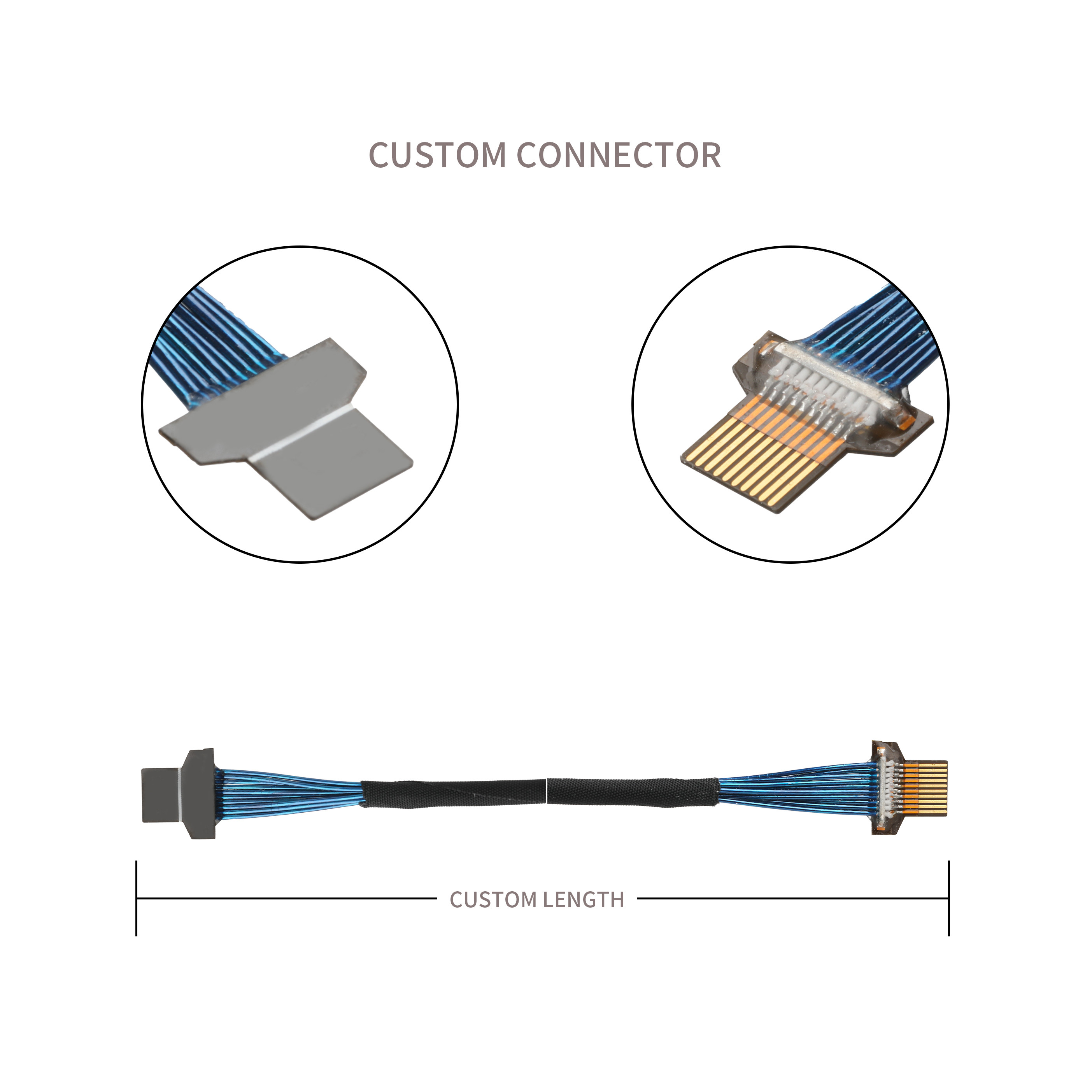 FPC-010T-01 FFC FPC Кабельный соединитель  MINIFLEX® 5-BFN II 20542-010E-01 Сварка сбоку OEM / ODM