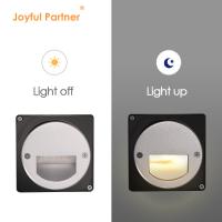 Lumière LED extérieure à pas en aluminium IP65 Ronde Couverture Carré Escalier mural à manches