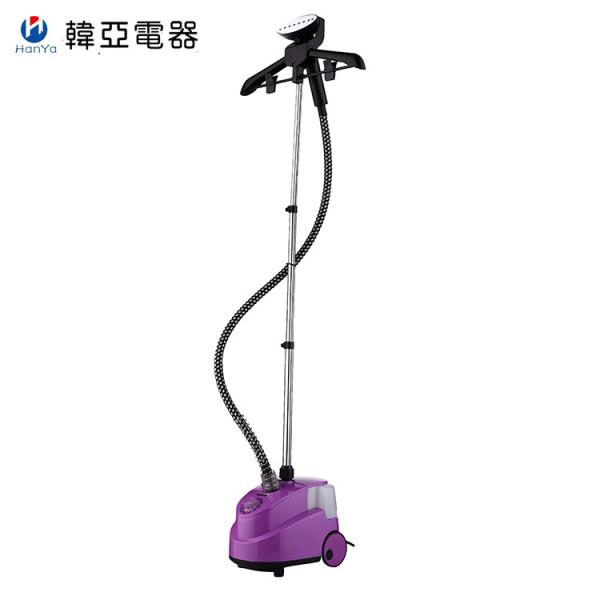 Green Upright Garment Steamer , Ten Gear Switch Industrial Fabric Steamer