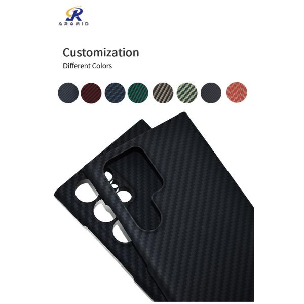 случай телефона Кевлара волокна Samsung S22 Aramid толщины 0.65mm ультра тонкий штейновый