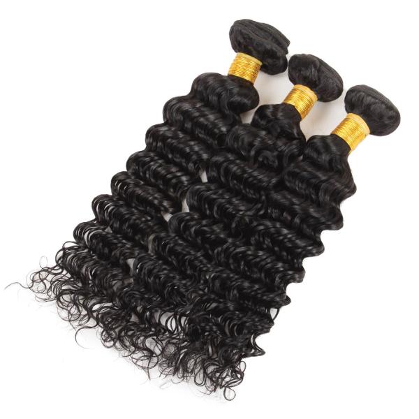 100 Grams Indian Human Hair Weave Deep Wave Hair Extensions Real Hair