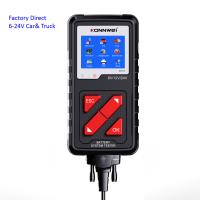 Factory Konnwei KW710 6V 12V 24V Car& Truck Battery Tester with printer