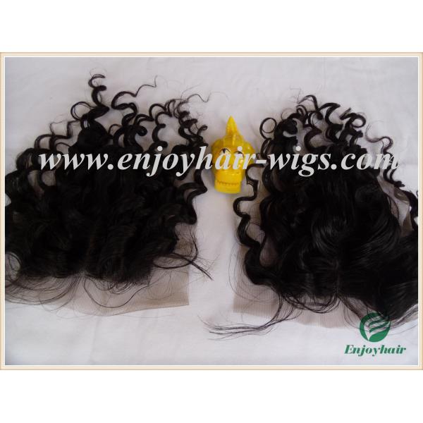 Lace top closure 4''x4'' ,malaysian virgin hair natural color deep wave 10''-24''length