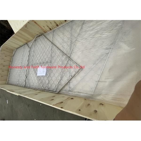 Sus 316 Helideck Perimeter Net 2.4mm Cable Diameter  150*120mm Hole
