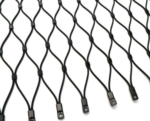 Carson Stainless Steel Aviary Mesh 7x7  Black Oxide Wire Rope Mesh Non Rusting