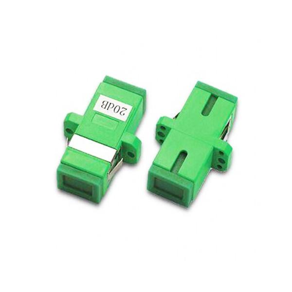 20db SC APC Green Single Mode Fixed Optical Attenuator