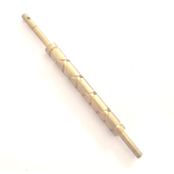 Precision Brass Steel Worm Gear Shaft 7.96mm Diameter 112mm Length