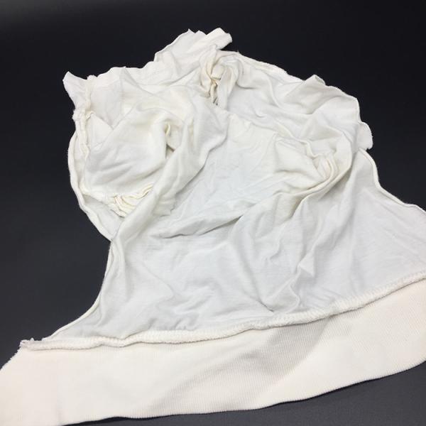 secondary shirt White Knitting Cotton wiping  Cleaning Rags