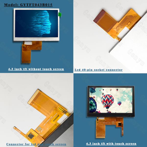 4.3 Inch TFT LCD Display with 480x272 RGB Resolution and IPS Viewing Angle