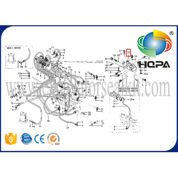 096-5945 0965945 Hydraulic Main Pump Excavator Solenoid Valve E110B E120B E200B E70B