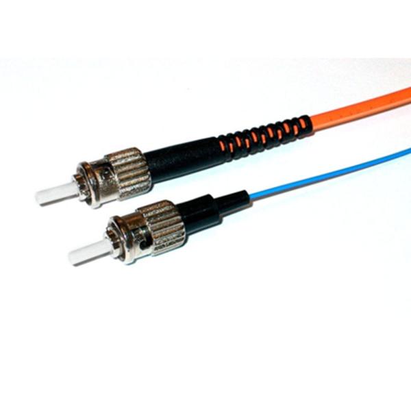 Revestimento de PVC de único modo 0.9mm da trança do ST UPC 1M Simplex Fiber Optic