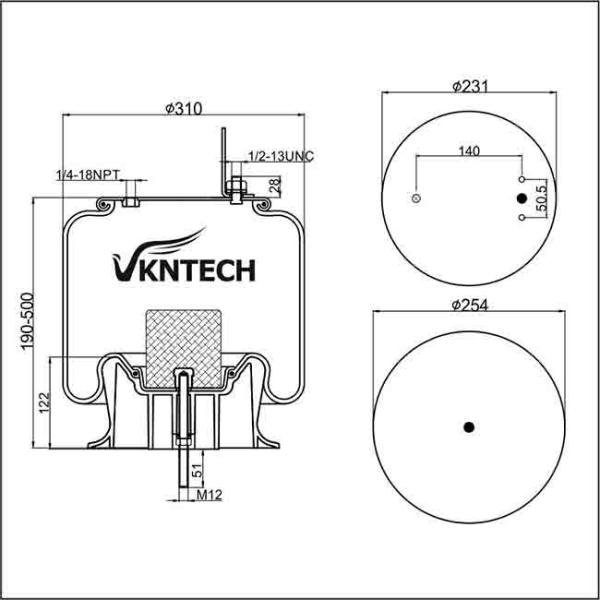Собрание весны воздуха Firestone W01-358-8829 на весна воздуха подвеса воздуха  Goodyear 1R12-1083