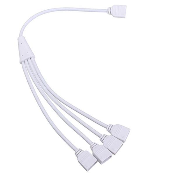 6 connecteur de diviseur de la borne 2.0mm RGBCCT 1 à femelle 4 au câble de connecteur femelle pour la lumière de bande de RGB+CCT LED