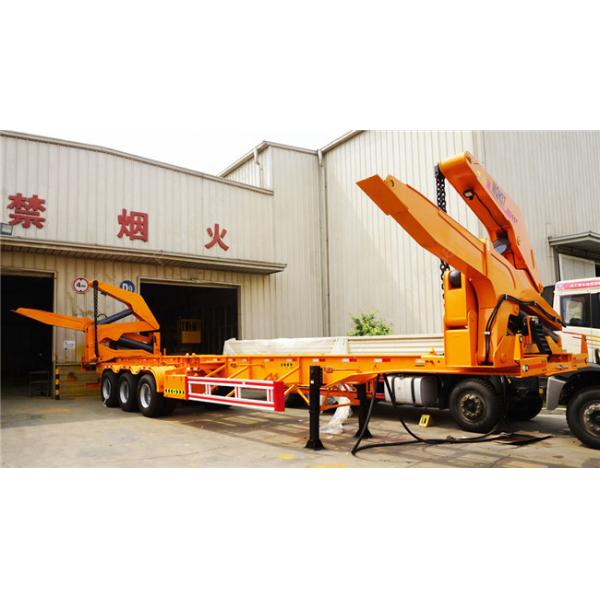 MQH37A 37 Ton Container Side Lifter Trailer Side Loader Truck Trailer  20ft 40ft