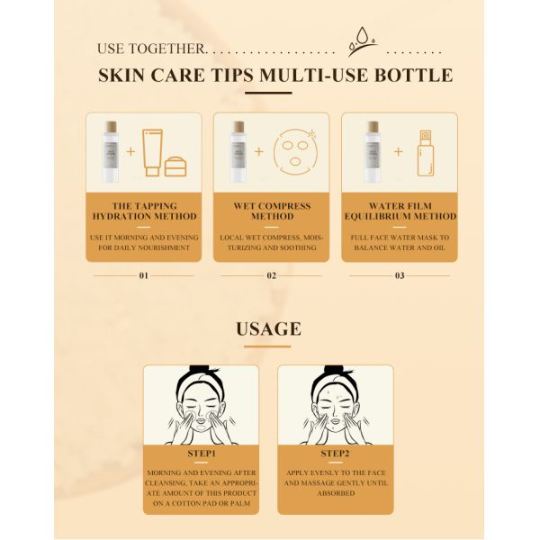 Organic OEM Pores Shrinking Rice Water Toner Facial Hydrating Soothing Moisturizing Skincare Whitening Face Skin Rice Toner