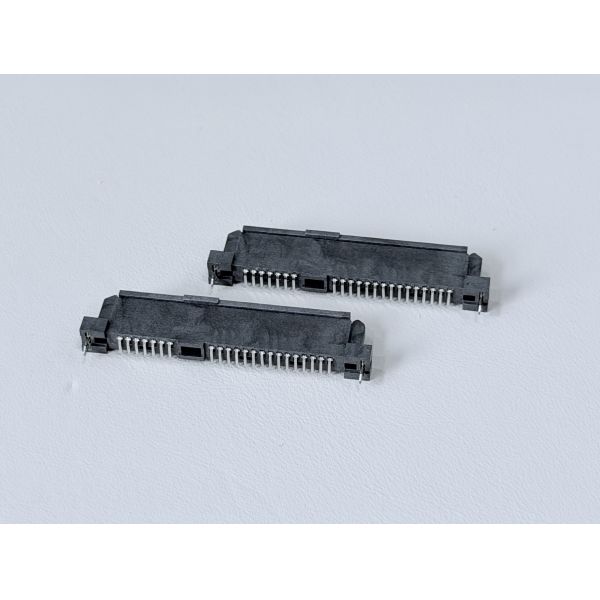 SATA 22Pin Female Board-Mount Connector | SMT Gold-Plated G/F | PCB Electronic Signal Power Connector for Server & Storage Devices