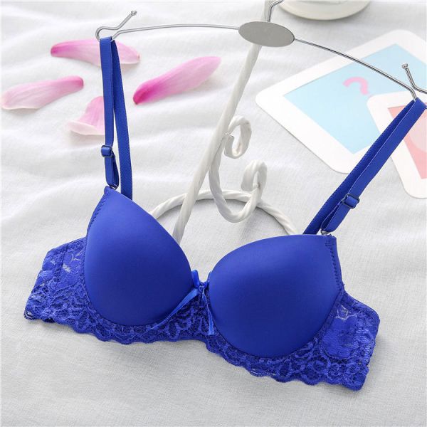 Wholesale Smooth Lace Bra Japanese Girls Underwear Thin AB Cup Small Breasts Gathered Sexy Ladies Bra Summer