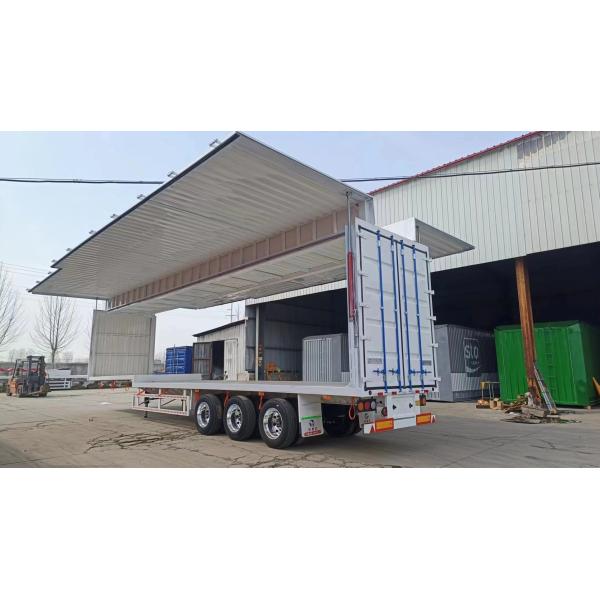 Steel Curtain Side Dry Truck Semi Trailer with Aluminum Wall and Optional 3 Axles