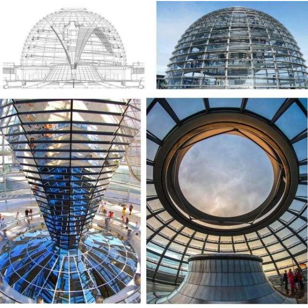 Алюминиевая заварка окон в крыше купола пузыря купола 50mm крыши естественного света