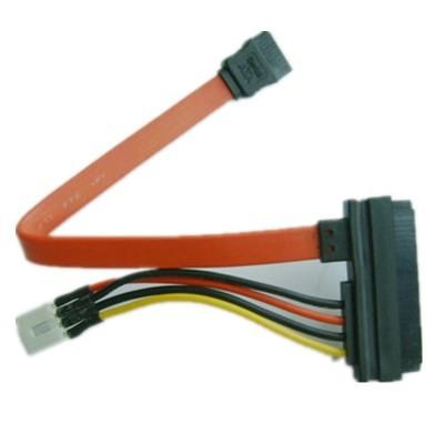 SATA22P to SATA7P + 4p CD-ROM DVD-ROM Cable , 3.5 inch HDD Power Line 4P/7Pin Data Power Wire Power Supply SATA Cable