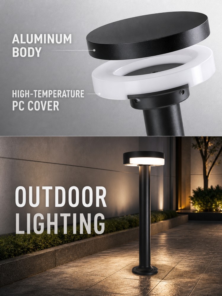 5W Moon Shadow Low Glare Solar Lawn Lights 40 OSRAM LEDs 120LM IP65 Die Cast Aluminum