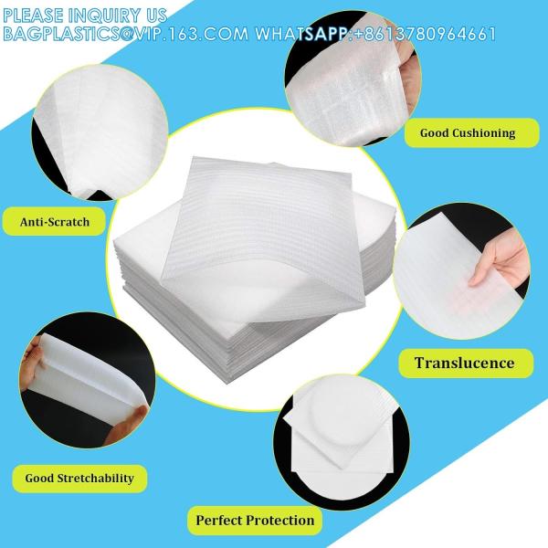 Foam Wrap Cushion Pouches, 8x12 Inch Foam Pouches For Safeguarding Mugs,Cups,Glasses,China And Dishes