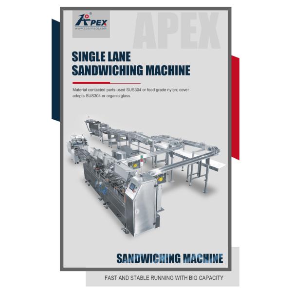 Fully Automatic Oreo Biscuit Making Machine Single Lane Center Filled