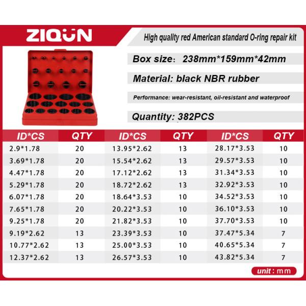 Excavator Forklift China US Japan ROSH Rubber O Rings Kits