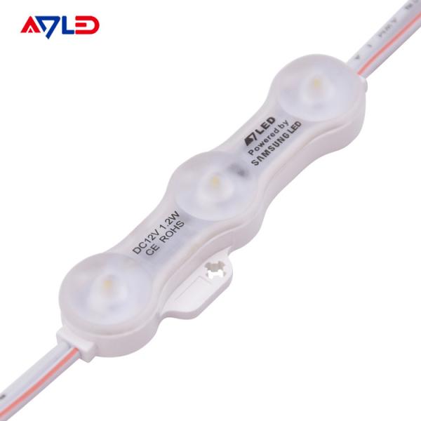 Samsung LED Module Light Source Injection SMD 2835 3 Lamp Warm White 12V Waterproof IP68