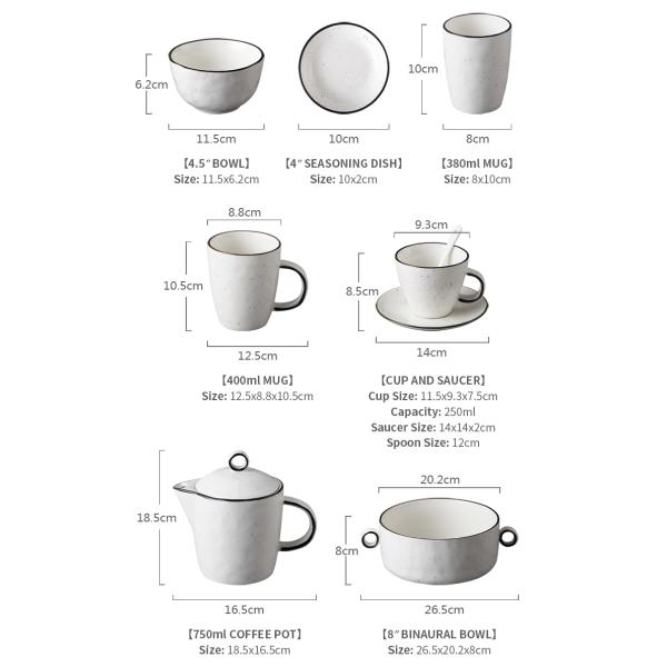 Wearable 20.8cm 8 Inch Polish Pottery Ceramic Stoneware Plates