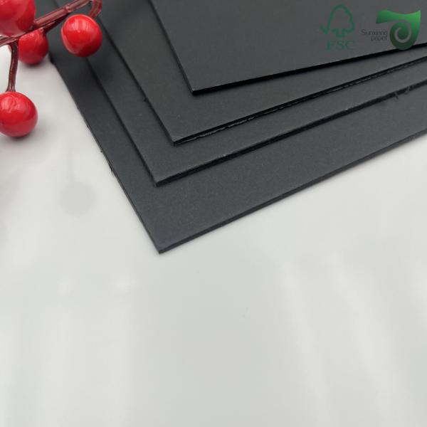 FSC 280gsm 104 LB 8.5 11inch Uncoated Smooth Black Cover Cardstock Paper