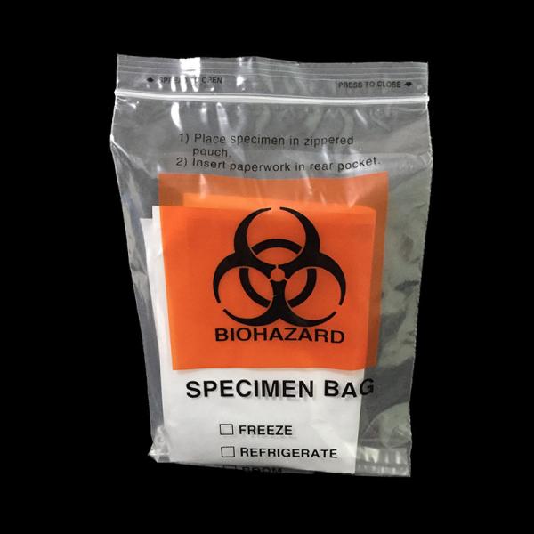 Жара сумки перехода образца Biohazard прозрачная 8x10cm - уплотнение