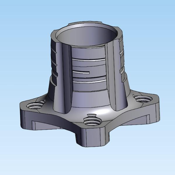 7075 Aluminum Parts CNC Machining Turning Prototype Drone Connector Oxide Black