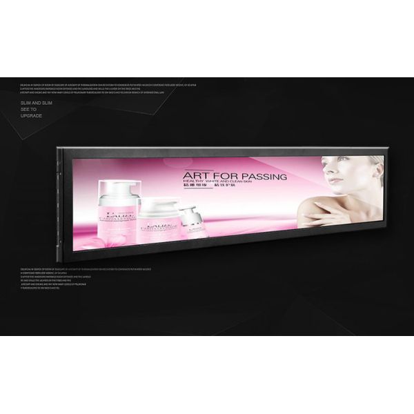 500 Nits Stretched Bar LCD Digital Advertising Display 28'' For Your POP Devices