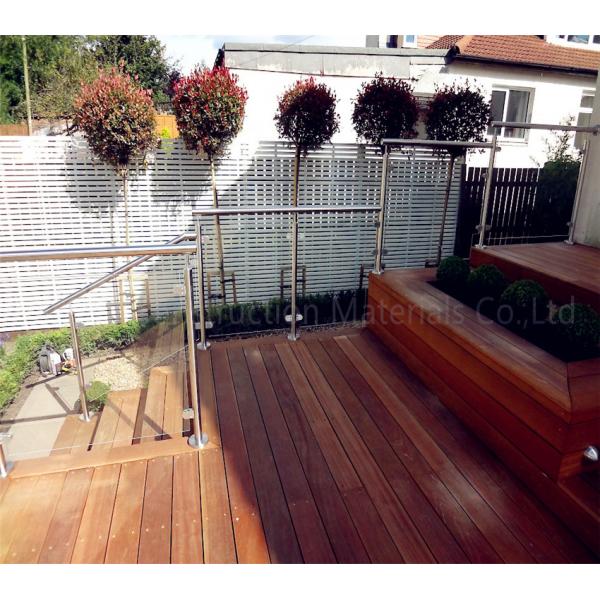 Glass Balustrade Fittings Residence Outdoor Balcony Railing Glass Fence
