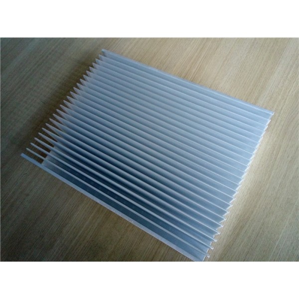 Electrical 350*500*20mm Silver Cooler Heatsink Aluminum Heat Sink Cooling Fin 0.25mm Thin Fin GS ROHS